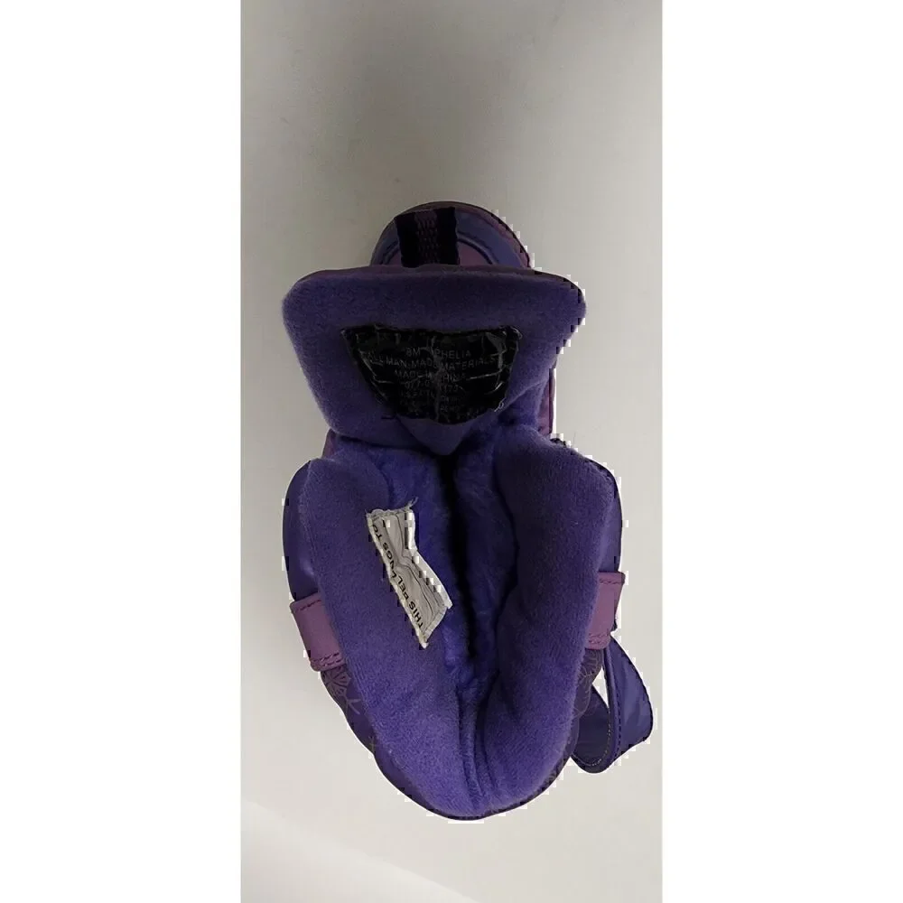 Girls Ophelia Purple Snow/Winter Boots 8  Insulated Nylon Vinyl Fleece Lining